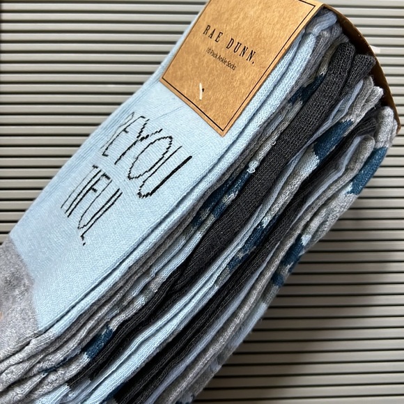 Rae Dunn 10 pack ankle socks blue camo - Picture 6 of 10